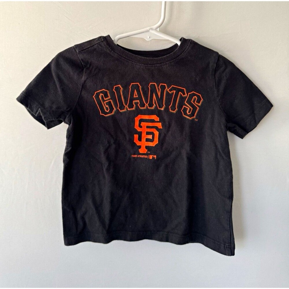 Genuine Merchandise SF Giants Logo Graphic T-Shirt Black 18-24M Cotton Tee